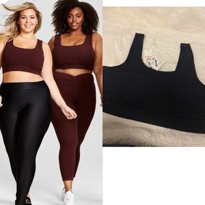 * NWT! Nina Parker x Macy’s ribbed crop top plus size hacci bralette